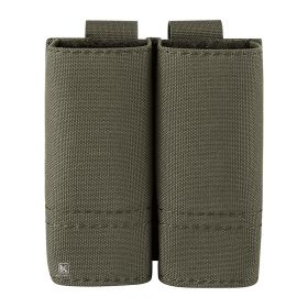 KRYDEX Tactical Double Stack 9MM Pistol Magazine Pouch with Kydex Insert Belt / MOLLE Mounted Hunting Gear Ranger Green