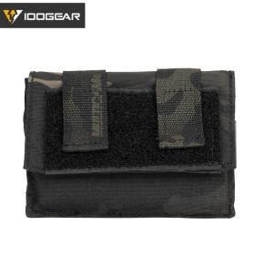 IDOGEAR Tactical FAST Helmet Utility Pouch Removable Rear Pouch NVG Counterweight Battery Pouch 3549 (Color: Multi-camo black)