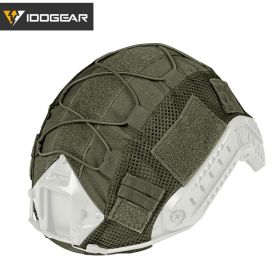 IDOGEAR Tactical Helmet Cover for FAST Helmet Camo Headwear Helmet Accessories Ranger Green 3802 (Color: Ranger Green)