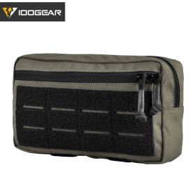 IDOGEAR Tactical Pouch MOLLE Pouch EDC Bag Accessory Utility Pouch Multi-function Tool Bags 3563 (Color: Ranger Green)