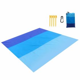 200X145cm Beach Mat Outdoor Travel Beach Mat Picnic Camping Waterproof Mattress Blanket Foldable Sandless Mat W/torage Bag (Color: A)