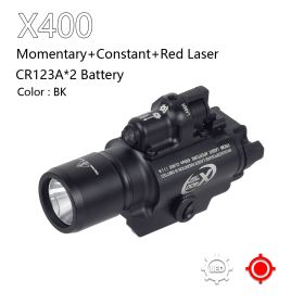 Tactical SureFire X300 X400 Series Airsoft Weapon Gun Light X300V X400V IR Flashlight With Upgrade Remote Dual Function Switch (Color: X400(BK)-R)